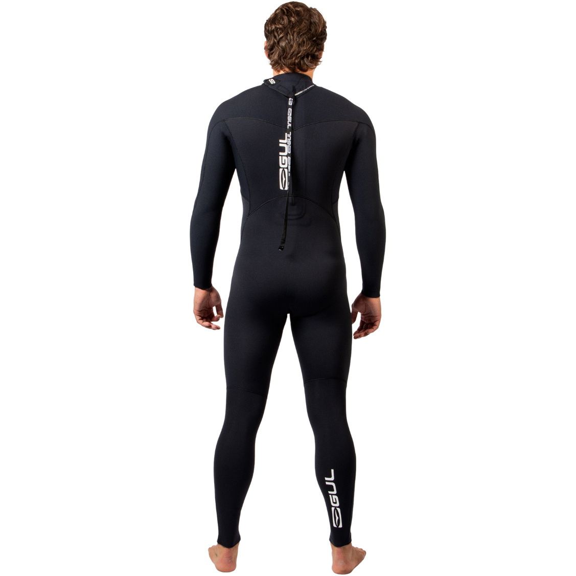 2026 Gul Mens Yulex Flexor 3/2mm Back Zip Wetsuit FX1216-BKBK - Black